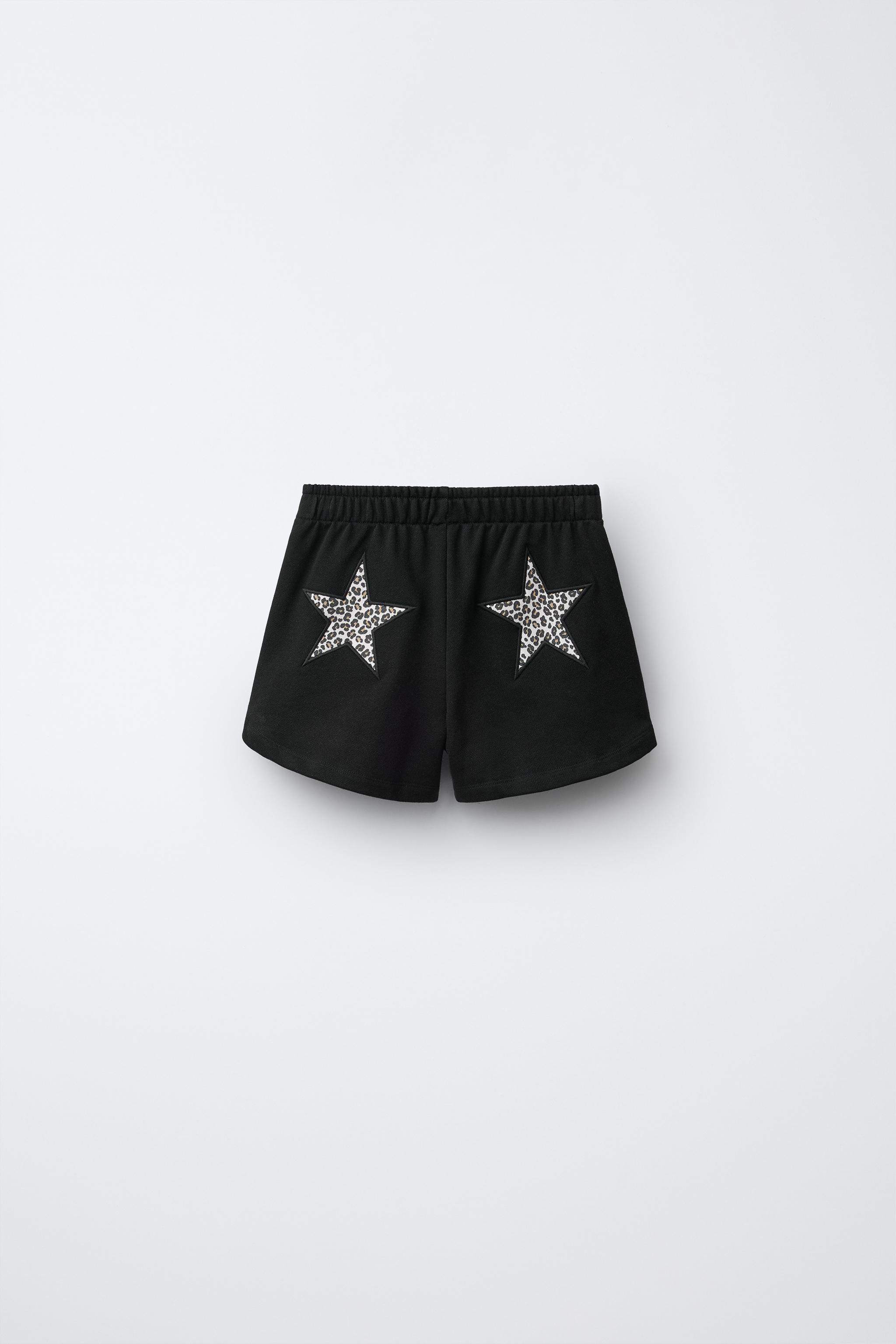 STAR PATCH PLUSH SHORTS